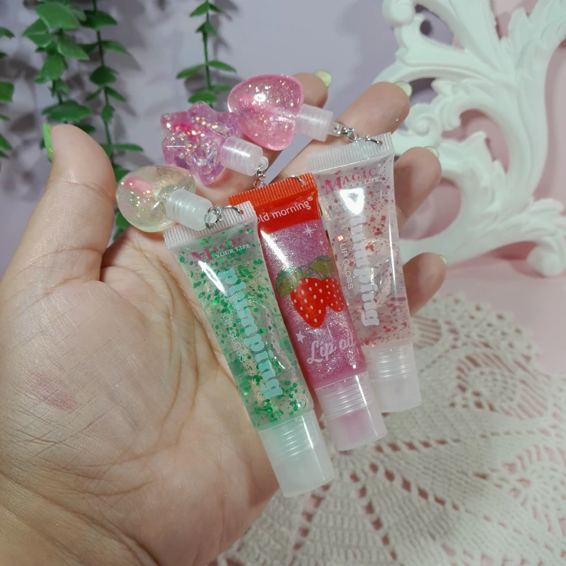 بالم لب شاین دار و برق لب حرارتی آویز دار