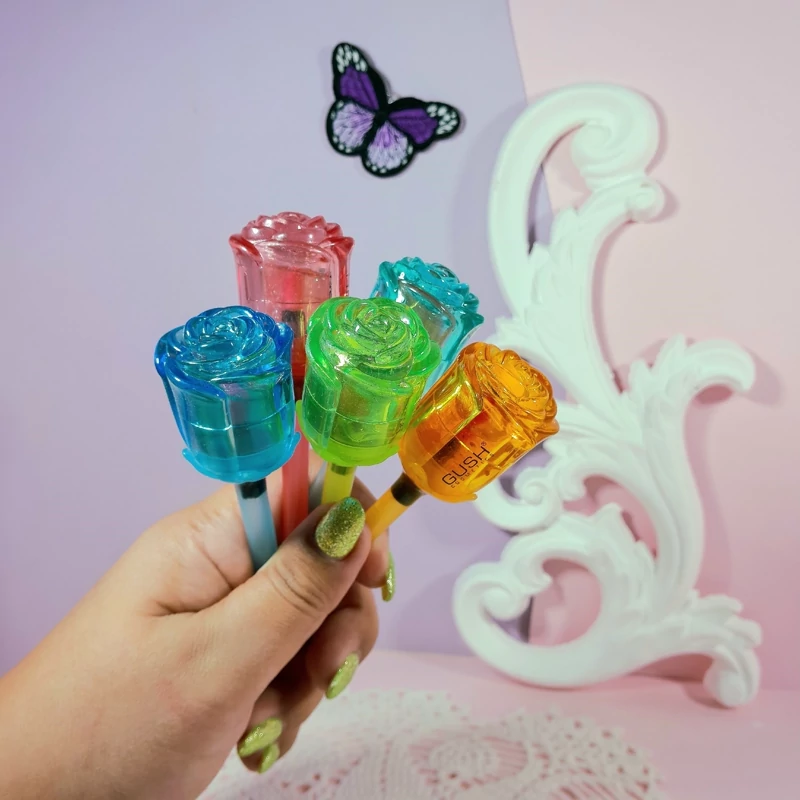 لیپ گلاس گاش طرح گل رز