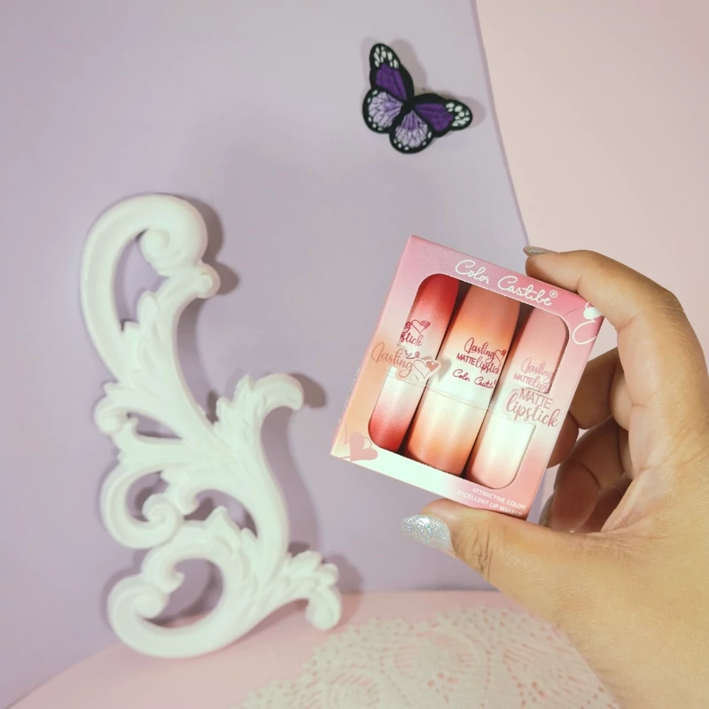 پک 3تایی  رژلب جامد کالر کستل بدون سرب